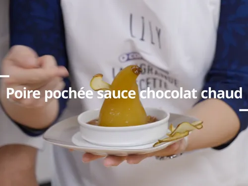 LA #GRANDE RECETTE CONTACT FM - POIRE POCHÉE, SAUCE CHOCOLAT CHAUD